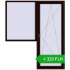 Pricing Balcony doors 1900x2200 mm BALCONY DOOR REHAU EURO 70 CHOCOLATE_BROWN two-sided. Price: 4 327.79 PLN
