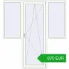 Ustalenie cen Drzwi balkonowe 1980x2130 mm BALCONY DOOR REHAU SYNEGO RAL 9016 Traffic white dwustronny. Cena: 870,00 €