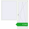 Pricing Balcony doors 2000x2140 mm BALCONY DOOR REHAU SYNEGO RAL 9016 Traffic white two-sided. Price: 727,02 €