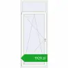 Pricing Drzwi balkonowe 1000x2500 mm BALCONY DOOR REHAU EURO 70 RAL 9016 Traffic white dwustronny. Price: 1928,91 zł