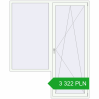 Pricing Balcony doors 1900x2330 mm BALCONY DOOR REHAU SYNEGO RAL 9016 Traffic white two-sided. Price: 3 321.66 PLN