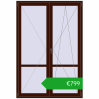 Pricing Balcony doors 1500x2200 mm BALCONY DOOR REHAU EURO 70 BLACK_CHERRY two-sided. Price: 798,81 €