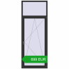 Pricing Balcony doors 1000x2600 mm BALCONY DOOR REHAU EURO 70 BLACK_STRUCTURAL two-sided. Price: 698.94 EUR
