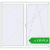 Pricing Balcony doors 2350x2200 mm BALCONY DOOR REHAU EURO 70 RAL 9016 Traffic white two-sided. Price: 4 439.26 PLN