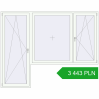 Pricing Balcony doors 2710x2125 mm BALCONY DOOR REHAU EURO 70 RAL 9016 Traffic white two-sided. Price: 3 442.54 PLN