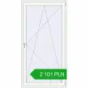 Pricing Balcony doors 1100x2100 mm BALCONY DOOR REHAU SYNEGO RAL 9016 Traffic white two-sided. Price: 2 101.25 PLN