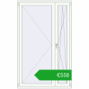 Ustalenie cen Drzwi balkonowe 1300x2100 mm BALCONY DOOR REHAU SYNEGO RAL 9016 Traffic white dwustronny. Cena: 557,73 €