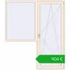 Ustalenie cen Drzwi balkonowe 1900x2200 mm BALCONY DOOR REHAU EURO 70 CREAME_WHITE_50L-2 dwustronny. Cena: 903,90 €