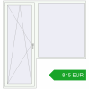 Pricing Balcony doors 2000x2100 mm BALCONY DOOR REHAU EURO 70 RAL 9016 Traffic white two-sided. Price: 814.64 EUR