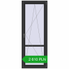 Pricing Balcony doors 800x2100 mm BALCONY DOOR REHAU SYNEGO BLACK_STRUCTURAL two-sided. Price: 2 609.67 PLN