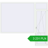 Pricing Balcony doors 3000x2750 mm BALCONY DOOR REHAU EURO 70 RAL 9016 Traffic white two-sided. Price: 3 231.08 PLN