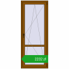 Pricing Drzwi balkonowe 800x2000 mm BALCONY DOOR REHAU SYNEGO GOLDEN OAK dwustronny. Price: 2231,55 zł