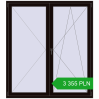 Ustalenie cen Drzwi balkonowe 1700x1900 mm BALCONY DOOR REHAU SYNEGO BLACK_BROWN dwustronny. Cena: 3 354.74 PLN