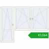 Pricing Balcony doors 2800x2100 mm BALCONY DOOR REHAU SYNEGO RAL 9016 Traffic white two-sided. Price: 1064,08 €