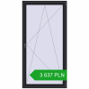 Pricing Balcony doors 1200x2350 mm BALCONY DOOR REHAU SYNEGO BLACK_ULTI-MATT two-sided. Price: 3 636.53 PLN