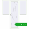 Ustalenie cen Drzwi balkonowe 1980x2310 mm BALCONY DOOR REHAU EURO 70 RAL 9016 Traffic white dwustronny. Cena: 699,61 €