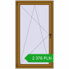 Pricing Balcony doors 1000x1800 mm BALCONY DOOR REHAU SYNEGO LIGHT_OAK two-sided. Price: 2 375.84 PLN