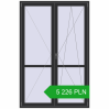 Pricing Balcony doors 1500x2300 mm BALCONY DOOR REHAU EURO 70 ANTHRACITE_GREY_GLATT two-sided. Price: 5 225.74 PLN