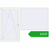 Pricing Balcony doors 3000x2100 mm BALCONY DOOR REHAU EURO 70 RAL 9016 Traffic white two-sided. Price: 408,98 €