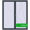 Ustalenie cen Drzwi balkonowe 1900x2200 mm BALCONY DOOR REHAU SYNEGO ANTHRACITE_GREY_STRUKTURAL dwustronny. Cena: 1405,75 €