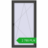 Pricing Balcony doors 1100x2100 mm BALCONY DOOR REHAU EURO 70 BASALT_GREY two-sided. Price: 2 785.49 PLN