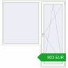 Pricing Balcony doors 2000x2100 mm BALCONY DOOR REHAU SYNEGO RAL 9016 Traffic white two-sided. Price: 803.45 EUR