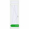 Ustalenie cen Drzwi balkonowe 700x2300 mm BALCONY DOOR REHAU SYNEGO RAL 9016 Traffic white dwustronny. Cena: 474,78 €