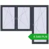 Pricing Balcony doors 2600x2100 mm BALCONY DOOR REHAU SYNEGO ANTHRACITE_GREY_STRUKTURAL two-sided. Price: 6 548.16 PLN