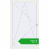 Ustalenie cen Drzwi balkonowe 1300x2200 mm BALCONY DOOR REHAU SYNEGO RAL 9016 Traffic white dwustronny. Cena: 722,42 €