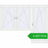 Pricing Balcony doors 2600x2100 mm BALCONY DOOR REHAU SYNEGO RAL 9016 Traffic white two-sided. Price: 4 457.25 PLN