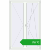 Pricing Balcony doors 1390x2180 mm BALCONY DOOR REHAU SYNEGO RAL 9016 Traffic white two-sided. Price: 956,93 €