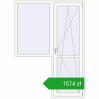 Ustalenie cen Drzwi balkonowe 1500x2100 mm BALCONY DOOR REHAU EURO 70 RAL 9016 Traffic white dwustronny. Cena: 1574,37 zł