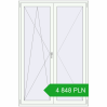 Pricing Balcony doors 1399x2100 mm BALCONY DOOR REHAU SYNEGO RAL 9016 Traffic white two-sided. Price: 4 848.37 PLN