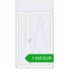 Pricing Balcony doors 1350x2400 mm BALCONY DOOR REHAU EURO 70 RAL 9016 Traffic white two-sided. Price: 1 047.58 EUR