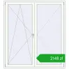 Ustalenie cen Drzwi balkonowe 1800x2000 mm BALCONY DOOR REHAU EURO 70 RAL 9016 Traffic white dwustronny. Cena: 2148,37 zł