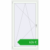 Ustalenie cen Drzwi balkonowe 1100x2050 mm BALCONY DOOR REHAU SYNEGO RAL 9016 Traffic white dwustronny. Cena: 626,35 €