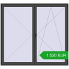Pricing Balcony doors 2300x2100 mm BALCONY DOOR REHAU SYNEGO BASALT_GREY two-sided. Price: 1 520.18 EUR