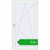 Pricing Balcony doors 1050x2000 mm BALCONY DOOR REHAU EURO 70 RAL 9016 Traffic white two-sided. Price: 361,06 €