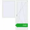 Pricing Balcony doors 1900x2200 mm BALCONY DOOR REHAU EURO 70 RAL 9016 Traffic white two-sided. Price: 487,24 €