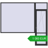 Pricing Balcony doors 3000x2750 mm BALCONY DOOR REHAU EURO 70 BLACK_STRUCTURAL two-sided. Price: 1 082.72 EUR