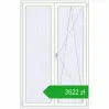 Pricing Balcony doors 1400x2200 mm BALCONY DOOR REHAU SYNEGO RAL 9016 Traffic white two-sided. Price: 3522,26 zł