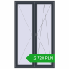 Ustalenie cen Drzwi balkonowe 1200x2000 mm BALCONY DOOR REHAU EURO 70 ANTHRACITE_GREY_STRUKTURAL dwustronny. Cena: 2727,76 zł