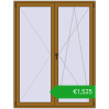 Pricing Balcony doors 1600x2100 mm BALCONY DOOR REHAU SYNEGO LIGHT_OAK two-sided. Price: 1525,38 €