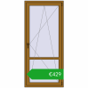 Pricing Balcony doors 900x2000 mm BALCONY DOOR REHAU SYNEGO LIGHT_OAK two-sided. Price: 428,52 €