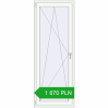 Pricing Balcony doors 800x2100 mm BALCONY DOOR REHAU EURO 70 RAL 9016 Traffic white two-sided. Price: 1 670.28 PLN