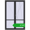 Pricing Drzwi balkonowe 1500x2200 mm BALCONY DOOR REHAU EURO 70 ANTHRACITE_GREY_GLATT dwustronny. Price: 730,39 €