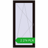 Pricing Balcony doors 1000x2130 mm BALCONY DOOR REHAU EURO 70 BLACK_BROWN two-sided. Price: 2 274.19 PLN