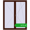 Ustalenie cen Drzwi balkonowe 1700x2100 mm BALCONY DOOR REHAU SYNEGO BLACK_CHERRY dwustronny. Cena: 5171,51 zł
