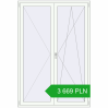 Pricing Balcony doors 1500x2200 mm BALCONY DOOR REHAU SYNEGO RAL 9016 Traffic white two-sided. Price: 3 669.43 PLN