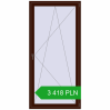 Pricing Balcony doors 1100x2300 mm BALCONY DOOR REHAU SYNEGO BLACK_CHERRY two-sided. Price: 3 418.34 PLN